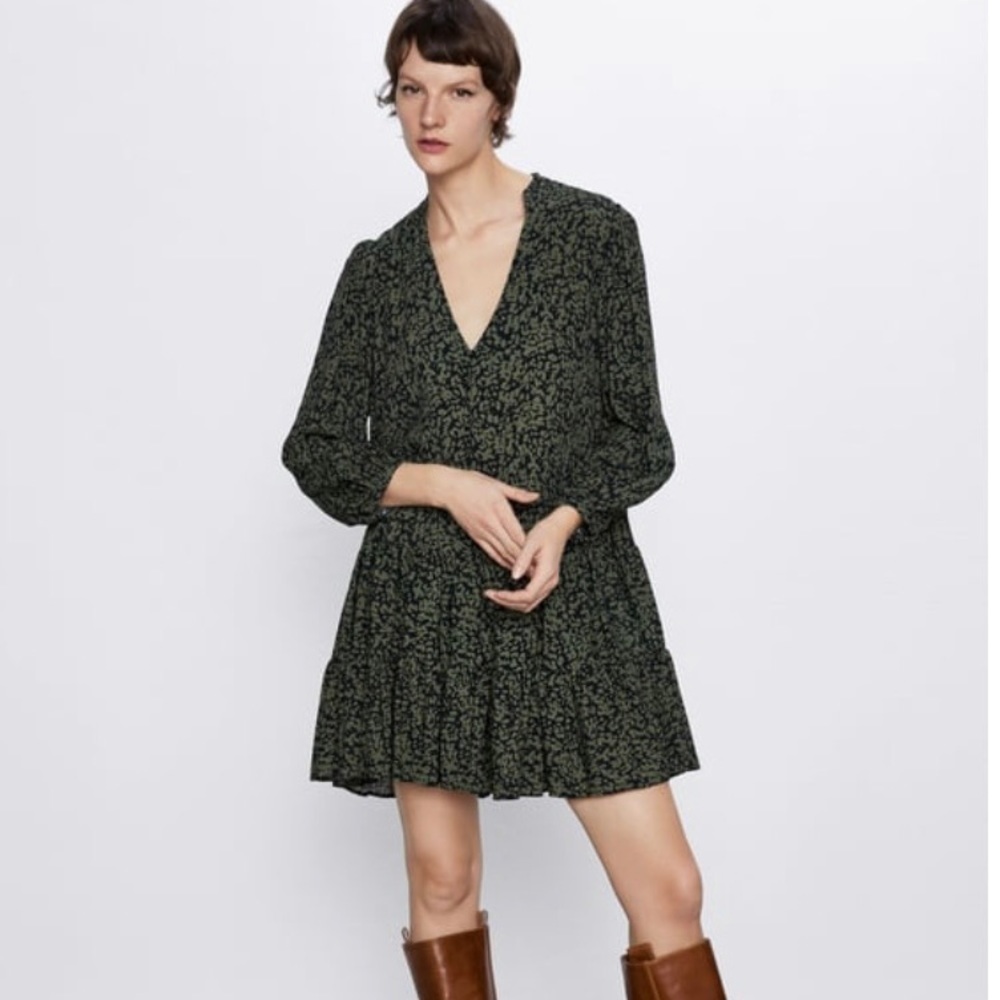 ZARA / Claris Printed Mini Dress Size S